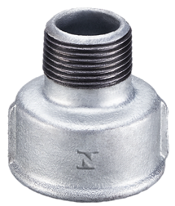 LUVA DE RED M/F GALV BSP 1 X 3/4"