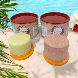 Shampoo e Mascara em barra Reconstrucao