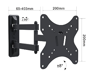 Suporte para TV - Articulado 15″ a 42″