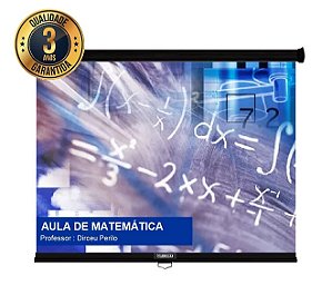 Tela de Projeção Retrátil Manual 116 polegadas (4/3) 2,35 x 1,76 - Linha Standard - Nardelli
