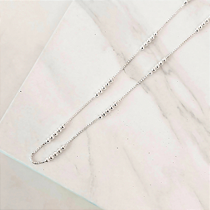 Choker Bolinhas Intercaladas - Prata 925