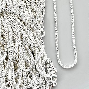 Choker pipoca 40 cm - Prata 925
