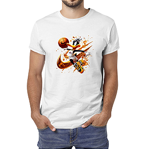 Camiseta básica gola redonda 100% algodão estampada patolino