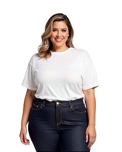 Camiseta Básica Plus Size Feminina 100% algodão - Empório Jabuticaba