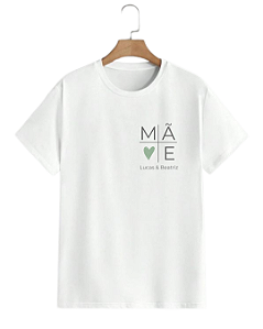 Camiseta dia das Mães 100% Algodão Personalizada