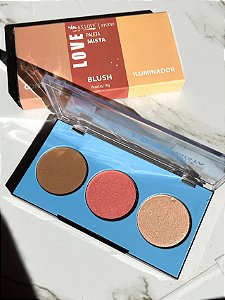 Paleta Mista Contorno Blush e Iluminador Cor 2 - Max Love