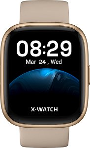 Relógio Unissex Smartwatch X Watch Dourado XSWUQPI003A