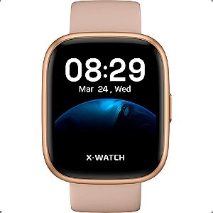 Relógio Unissex Smartwatch X Watch Dourado XSWUQPI003A