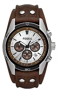 Relógio Fossil cronógrafo masculino CH25650MN marrom