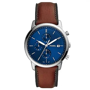 Relógio Fossil Masculino Minimalist Chrono FS5850/0AN