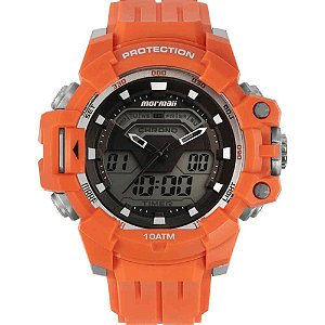 Relógio Mormaii Anadigi Laranja Mo1168a8l Masculino