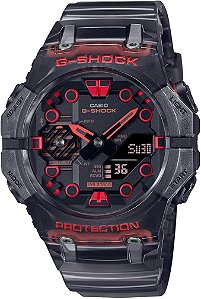 Relógio Casio G-Shock GA-B001G-1ADR Carbon Preto e Vermelho