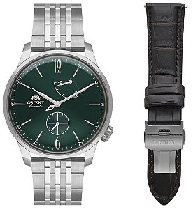 Relógio Orient Superior Automático Yn8ss005 E2SX Fundo Verde