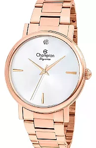 Relógio Feminino Champion Rosê Cn25896 Cor do fundo Branco
