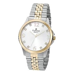 Relógio Champion Prata Dourado Feminino CN24093C
