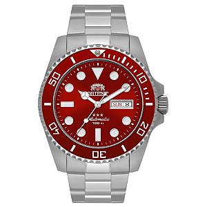 Relógio Orient Automático Submariner NH3SS009-W1SX Vermelho