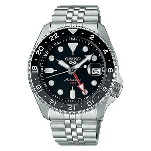 Relógio Seiko 5 Sports GMT SSK001B1 Automático P1SX - Bruce Wayne
