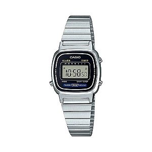 Relógio Feminino Casio Vintage Prata Mini LA670WA-1DF