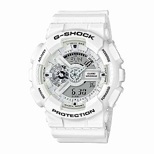 Relógio Casio G-SHOCK Masculino Anadigi Branco GA-110MW-7ADR