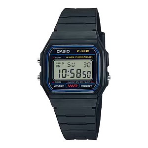 Relógio Casio Digital Preto F-91W-1DG