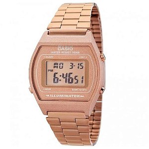 Relogio Casio Vintage Feminino Rosê  B640WC-5ADF