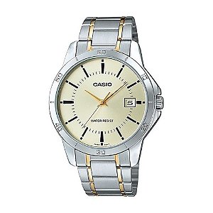 Relógio CASIO prata dourado feminino LTP-V004SG-9AUDF