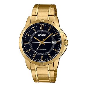Relógio Casio Masculino Dourado Analógico MTP-V004G-1CUDF