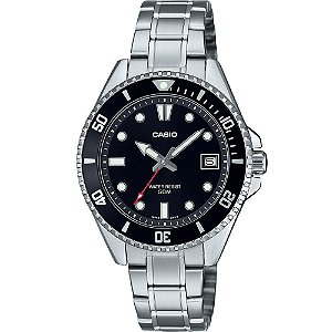 Relógio Masculino Prata Casio Duro Médio Sport MDV-10D-1A1VDF