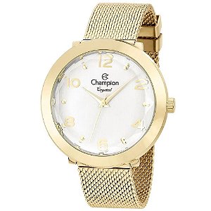 Relógio Feminino Kit  Champion Dourado CN25207W