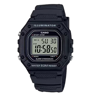 Relógio De Pulso Casio Masculino Preto Original W-218H-1AVDF