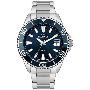 Relógio Technos Masculino Acqua Prata 2415EK/1A
