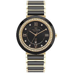 Relógio Technos Feminino Ceramic/saphire Dourado 2015CEJ/2P