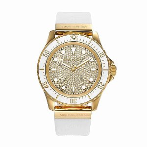Relógio Michael Kors Feminino Dourado Branco MK7357/2DN