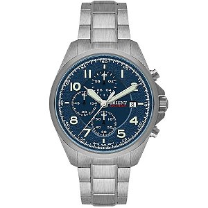 Relogio Orient Masculino Solar Prata 	MBSSC302 D2SX