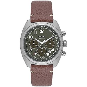Relógio Orient Solartech Crono Verde Masculino MBSCC069 D2NX