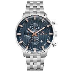 Relógio Technos MasculinoPrateado Grandtech JS15ENR/1A