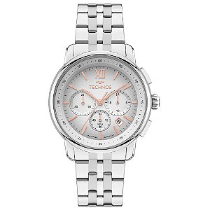Relógio Technos Masculino Grandtech Prata Classic JS25BCP/1K