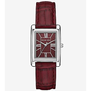 Relógio Michael Kors Feminino Prata Couro Marrom MK4966/0RN