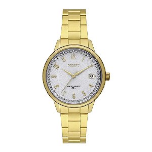 Relógio de Pulso Feminino Orient Quartz Dourado FGSS1251 S2KX