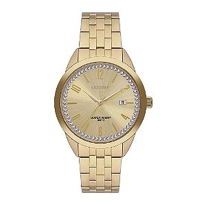 Relógio de Pulso Feminino Orient Quartz Dourado FGSS1238 C2KX