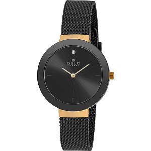 Relógio Oslo Feminino Slim Misto Vidro Safira OFTSSS9T0082 P1PX