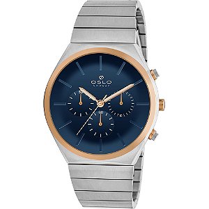 Relógio Masculino Oslo OMTSSCVD0020 D1SX Cronógrafo Slim