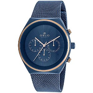 Relógio Oslo Masculino Slim Cronógrafo OMTSSCVD0016 D1DX