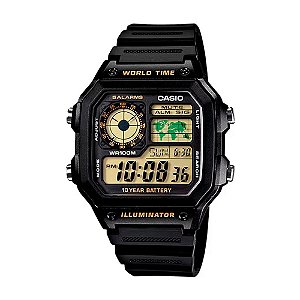 Relogio Casio Vintage AE-1200WHB-1BVDF-SC