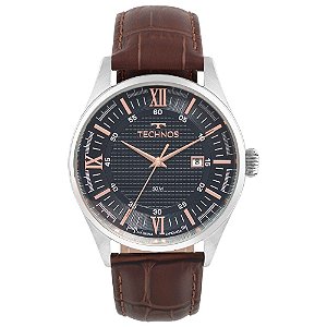 Relógio Technos Masculino Executive Analógico Prata 2115TWG/0A