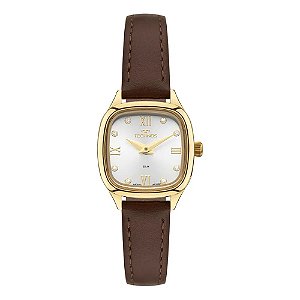 Relógio Technos Feminino Mini Dourado Retangular 2025LUQ/0K