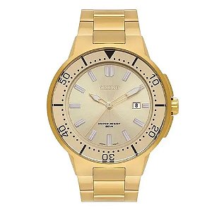 Relógio Masculino Orient Dourado Analógico MGSS1266 C1KX