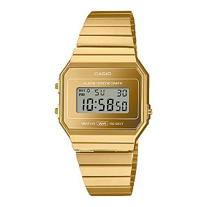 Relógio Casio Vintage Slim Dourado A700WEVG-9A