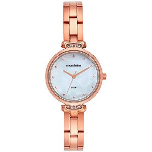 Kit Relógio Feminino Mondaine Dourado Mesh 32859LPMVRE2K2