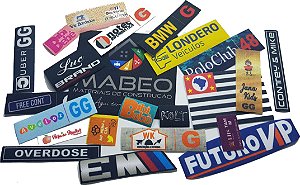 Etiqueta De Tecido Personalizada Termocolante 3x1 cm 1.334 Unds